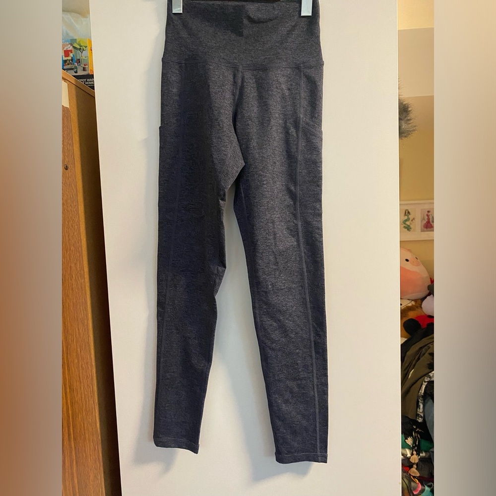 🔥Aerie Dark Gray High-Waisted Leggings